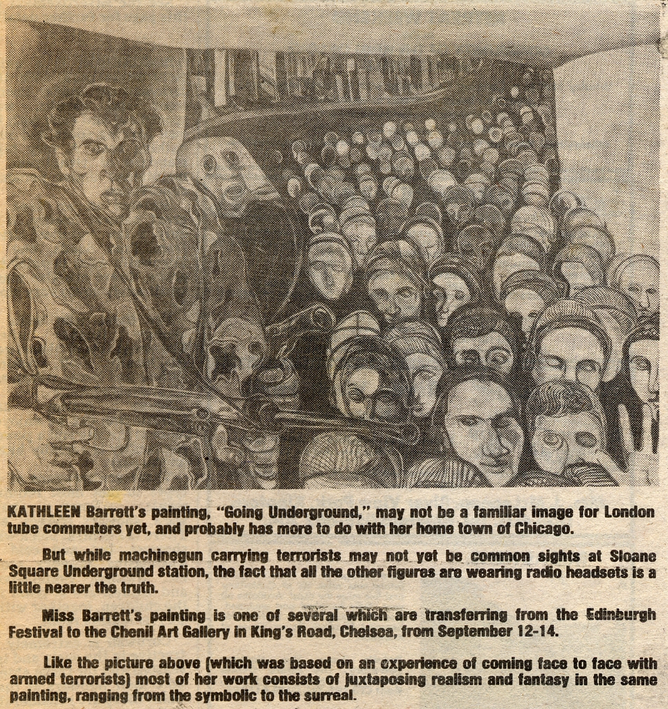 19830909 KATHLEEN BARRETT GOING UNDERGROUND CHENIL GALLERIES CN.jpg